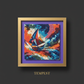 TEMPEST diamond painting on dark background