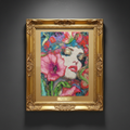 SEDUCTION diamond painting on dark background